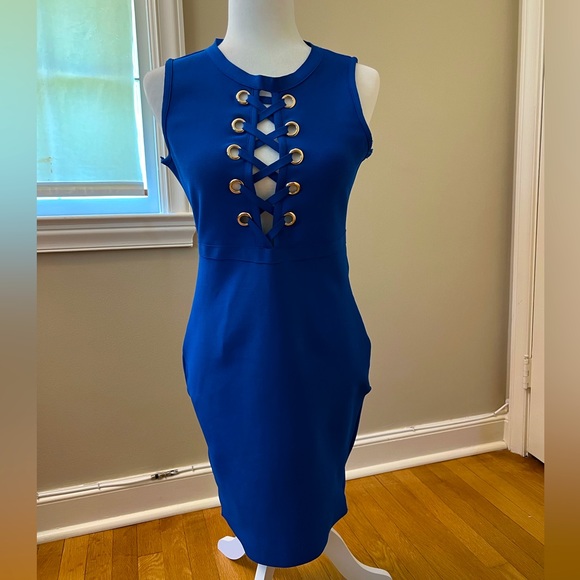 Cobalt Blue Cocktail Dress - Picture 1 of 1